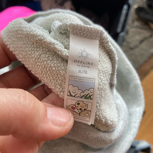 Aerie Gray Cropped Relaxed cropped Hoodie - Picture 5 of 5
